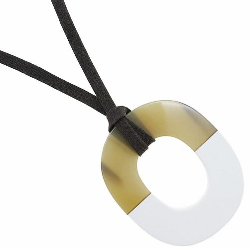 HERMES ISM BUFFALO HORN NECKLACE
