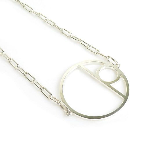 HERMES SILVER NECKLACE