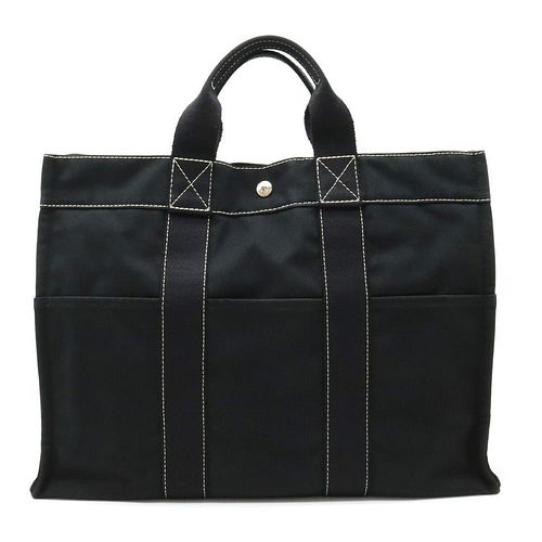 HERMES DEAUVILLE MM CANVAS TOTE BAG