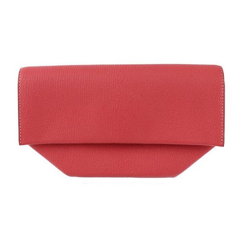 HERMES OPRY LEATHER CLUTCH BAG