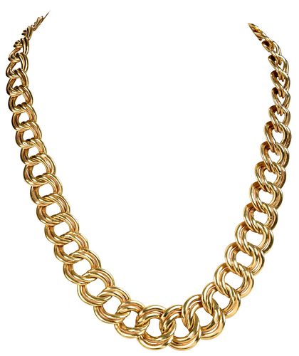 14kt. Double Link Necklace