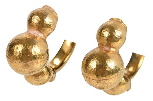18kt. Gold Lalaounis Clip on Earrings