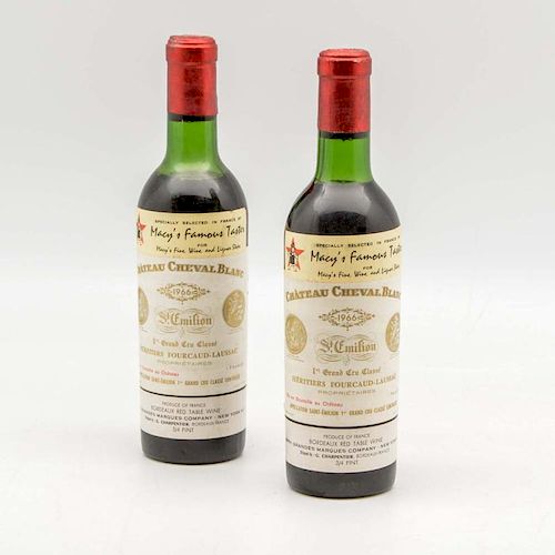 Chateau Cheval Blanc 1966, 2 demi bottles