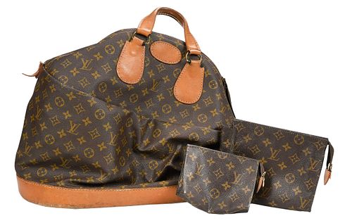 Louis Vuitton Steamer Travel Tote and Two Pouches