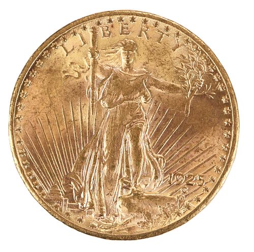 1925 St. Gaudens $20 Gold Coin 