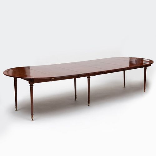 Fine Directoire Mahogany Extension Dining Table