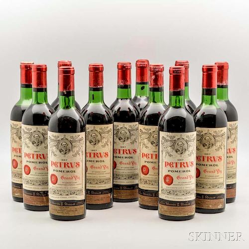 Chateau Petrus 1967, 12 bottles