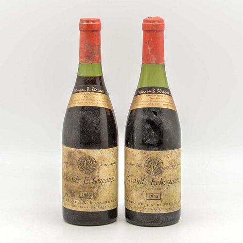 Caves de la Busserole Grands Echezeaux 1955, 2 bottles