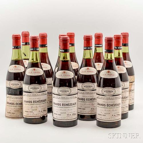 Domaine de la Romanee Conti Grands Echezeaux 1969, 12 bottles