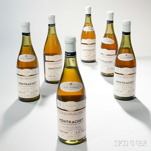 Domaine de la Romanee Conti Montrachet 1969, 6 bottles