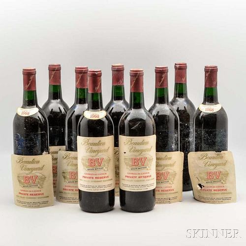 Beaulieu Private Reserve Georges de Latour 1968, 9 bottles