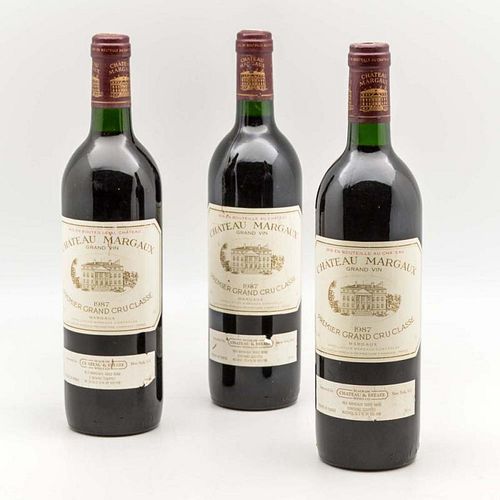 Chateau Margaux 1987, 3 bottles