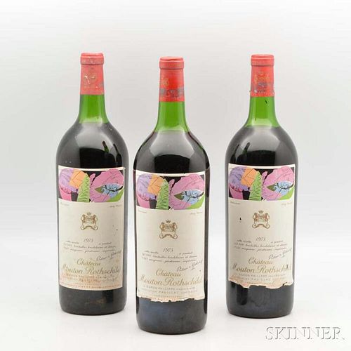 Chateau Mouton Rothschild 1975, 3 magnums