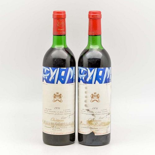 Chateau Mouton Rothschild 1976, 2 bottles
