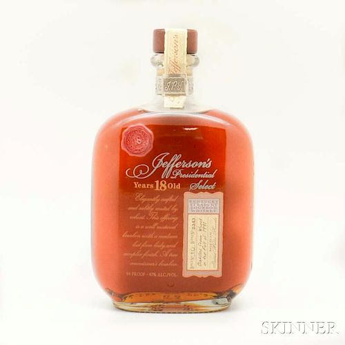 Jefferson's Presidential Select 18 Years Old 1991, 1 750ml bottle