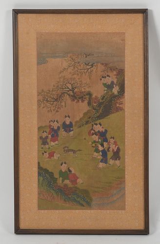 A Korean Folk Art Painting 
