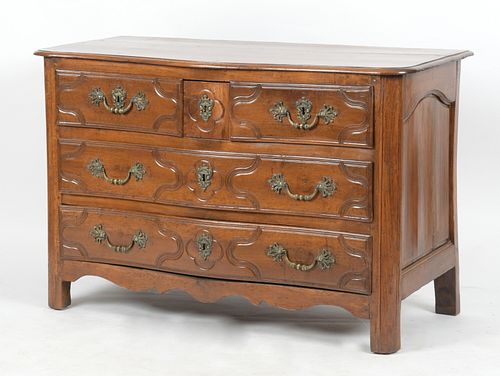 French Provincial Regence Walnut Commode