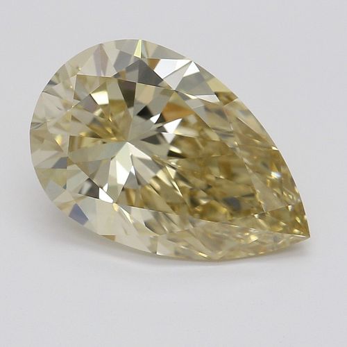 2.08 ct, Natural Fancy Brown Yellow Even Color, VVS1, Type IIa Pear cut Diamond (GIA Graded), Appraised Value: $25,300 