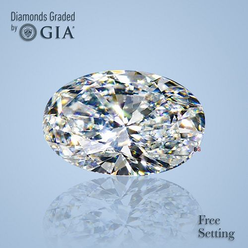 NO-RESERVE LOT: 1.51 ct, Oval cut GIA Graded Diamond. Appraised Value: $29,600 
