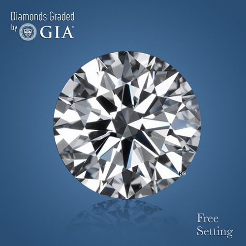 NO-RESERVE LOT: 1.52 ct, Round cut GIA Graded Diamond. Appraised Value: $22,800 
