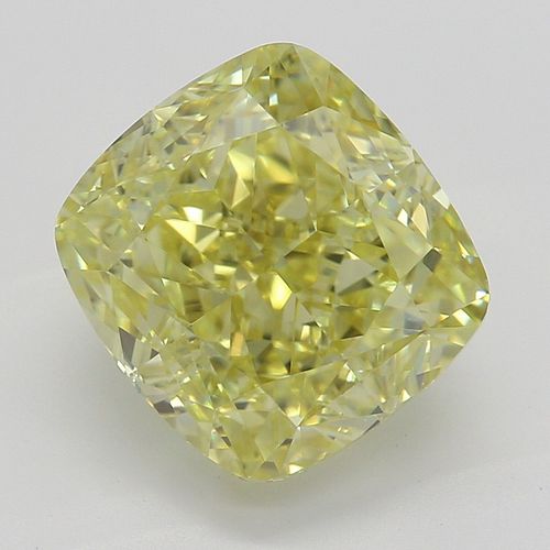 2.72 ct, Natural Fancy Intense Yellow Even Color, VVS1, Cushion cut Diamond (GIA Graded), Appraised Value: $130,500 