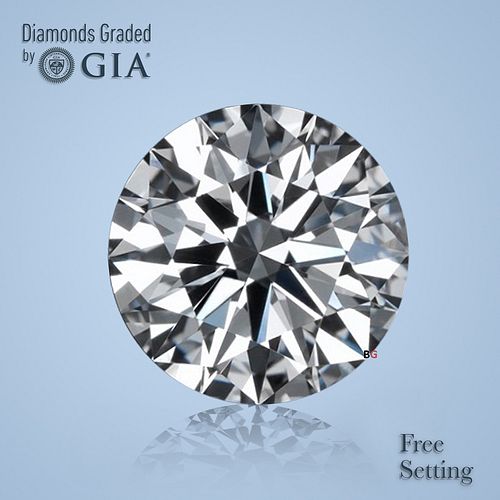 NO-RESERVE LOT: 1.51 ct, Round cut GIA Graded Diamond. Appraised Value: $26,300 