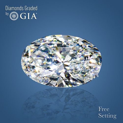 NO-RESERVE LOT: 1.50 ct, Oval cut GIA Graded Diamond. Appraised Value: $29,400 