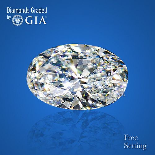 NO-RESERVE LOT: 1.50 ct, Oval cut GIA Graded Diamond. Appraised Value: $23,700 