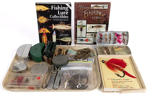 VINTAGE FISHING TACKLE AND OTHER ARTICLES, UNCOUNTED LOT
