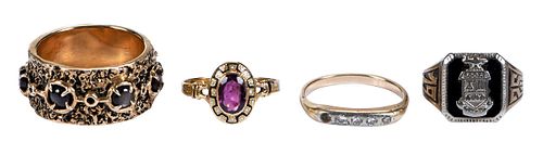 14kt. Gold Fashion Rings with Diamonds and Gemstones