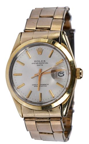 Rolex Oyster Perpetual, Gold Plated with Expandable Band