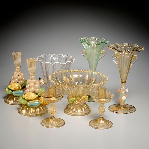 Ercole Barovier, Murano glass tablewares