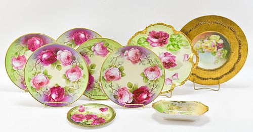 HAND PAINTED ROSE PLATES & MORE