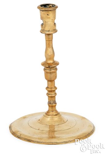 Northwest European brass candlestick, 16th c.