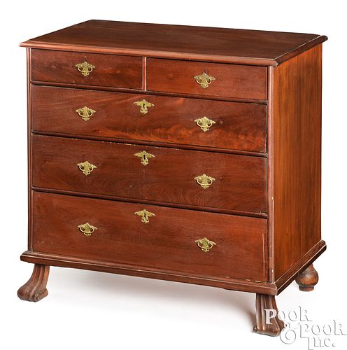 George II mahogany chest of drawers, ca. 1740