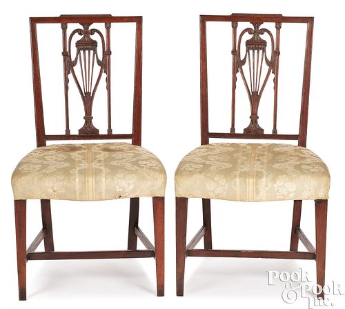 Philadelphia Federal mahogany dining chairs