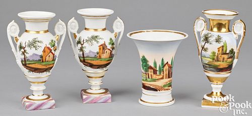 Four Paris porcelain tablewares, mid 19th c.