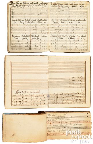 Three early Mennonite handwritten song books
