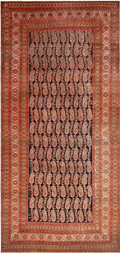 Oversized Antique Persian Malayer Rug 22 ft 7 in x 10 ft 8 in (6.88 m x 3.25 m)