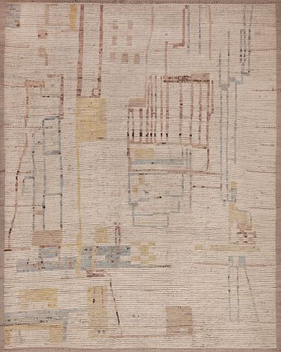 Contemporary Modern Area Rug 12 ft 2 in x 10 ft (3.71 m x 3.05 m)