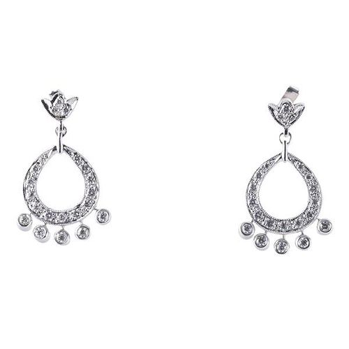 Leslie Greene 18k Gold Diamond Earrings
