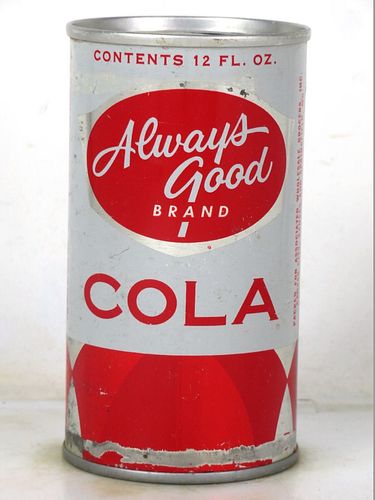 1968 Always Good Cola Springfield Missouri 12oz Ring Top Can 