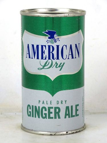 1962 American Ginger Ale Soda Manchester New Hampshire 12oz Flat Top Can 