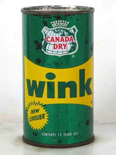 1962 Canada Dry Wink Soda St. Paul Minnesota 12oz Flat Top Can 