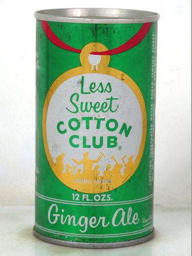 1973 Cotton Club Ginger Ale V2 Cleveland Ohio 12oz Ring Top Can 