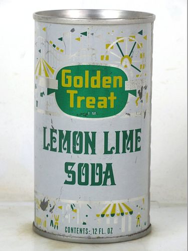 1969 Golden Treat Lemon Lime Soda St. Paul Minnesota 12oz Ring Top Can 