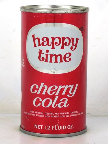 1967 Happy Time Creme Soda Boise Idaho 12oz Flat Top Can 