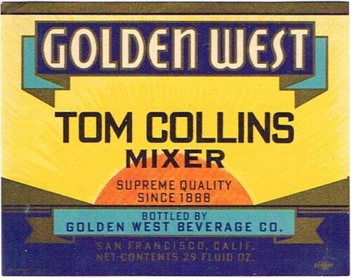 1950 Lot of 8 Golden West Soda Labels Oakland California