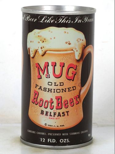 1971 Mug Root Beer Los Angeles California 12oz Ring Top Can 