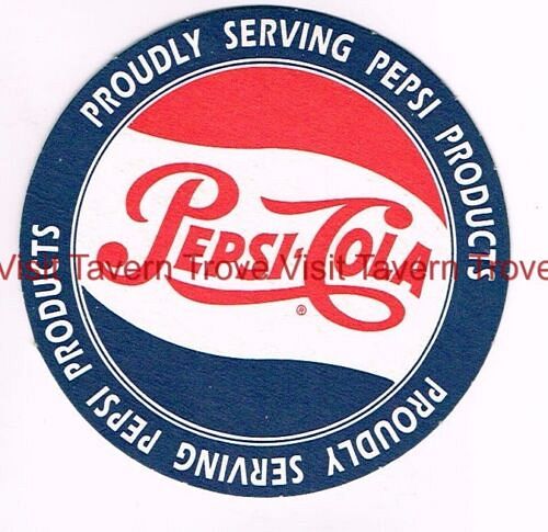 1954 Pepsi Cola "Proudly Serving" 4 inch coaster 